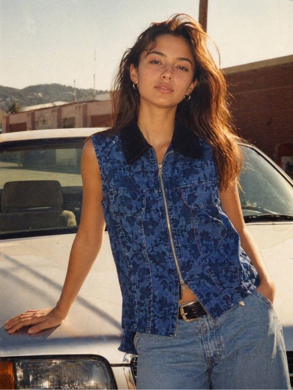 VTG Y2K Floral Vest